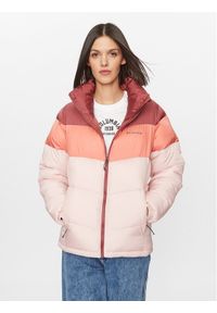 columbia - Columbia Kurtka zimowa Puffect™ Color Blocked Jacket Czerwony Regular Fit. Kolor: czerwony. Materiał: syntetyk. Sezon: zima