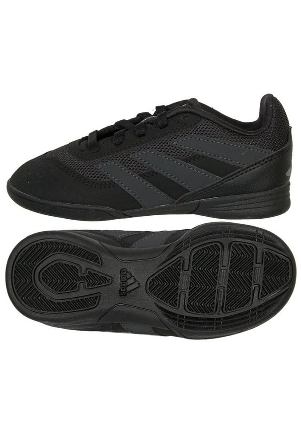 Adidas - Buty piłkarskie adidas Predator Club In Jr IG5434 czarne. Zapięcie: sznurówki. Kolor: czarny. Materiał: syntetyk, guma. Sport: piłka nożna