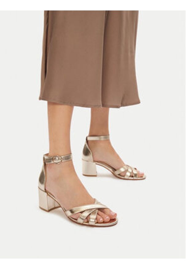 Jenny - JENNY Sandały S4SH1725 Złoty. Kolor: złoty. Materiał: materiał, syntetyk