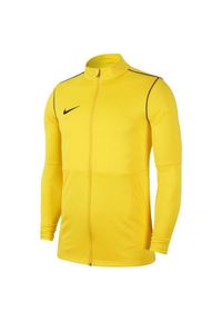 Nike - Męska Kurtka Dresowa Dry Park 20. Kolor: żółty. Materiał: dresówka