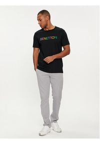 United Colors of Benetton - United Colors Of Benetton T-Shirt 3I1XU100A Czarny Regular Fit. Kolor: czarny. Materiał: bawełna