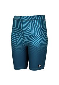 Legginsy krótkie do biegania damskie EXTREME HOBBY 1/3 CALEIDOSCOPE. Kolor: niebieski, turkusowy, wielokolorowy. Materiał: poliester, elastan. Długość: krótkie. Sport: bieganie, kolarstwo #1