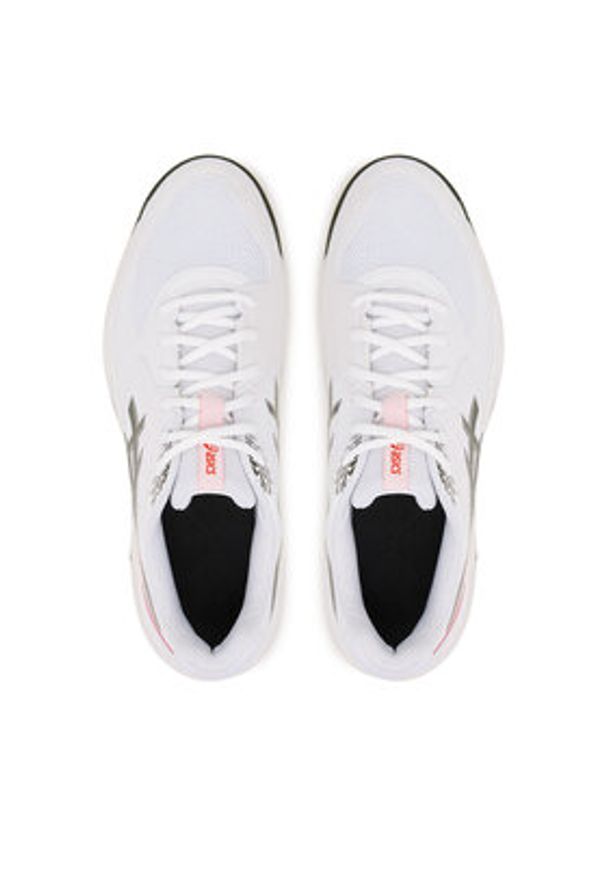Asics Buty do tenisa Gel-Dedicate 9 Clay 1041A547 Biały. Kolor: biały. Materiał: skóra. Sport: tenis