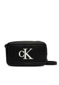 Calvin Klein Torebka Bold Ck Camera Bag LV04F3220G Czarny. Kolor: czarny. Materiał: skórzane #1