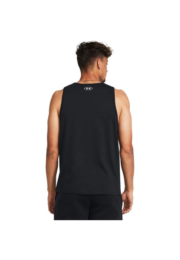 Podkoszulek Under Armour Sportstyle Logo Tank, Mężczyźni. Kolor: czarny. Materiał: bawełna, materiał