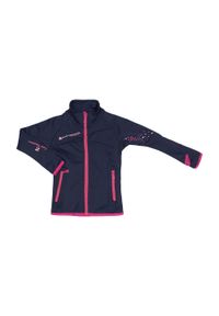 PEAK MOUNTAIN - Polarowa kurtka dziewczęca Peak Mountain Gaclimate. Kolor: niebieski. Materiał: polar. Sezon: zima. Sport: narciarstwo #1