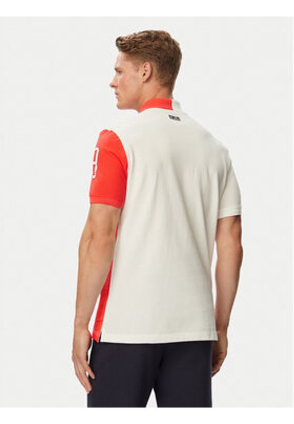 Beverly Hills Polo Club Polo F-SS26M-P0005 Biały Regular Fit. Typ kołnierza: polo. Kolor: biały. Materiał: bawełna