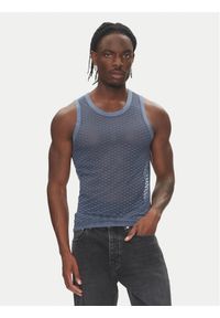Emporio Armani Underwear Tank top EM000386 AF12035 FB186 Niebieski Slim Fit. Kolor: niebieski. Materiał: syntetyk