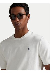 Polo Ralph Lauren Sweter 710980681004 Biały Regular Fit. Typ kołnierza: polo. Kolor: biały. Materiał: bawełna #5