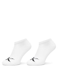 Calvin Klein Zestaw 2 par niskich skarpet męskich 701228807 Biały. Kolor: biały. Materiał: materiał, bawełna