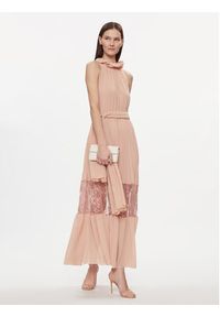 Kontatto Sukienka wieczorowa SU301 Różowy Regular Fit. Kolor: różowy. Materiał: syntetyk. Styl: wizytowy #3