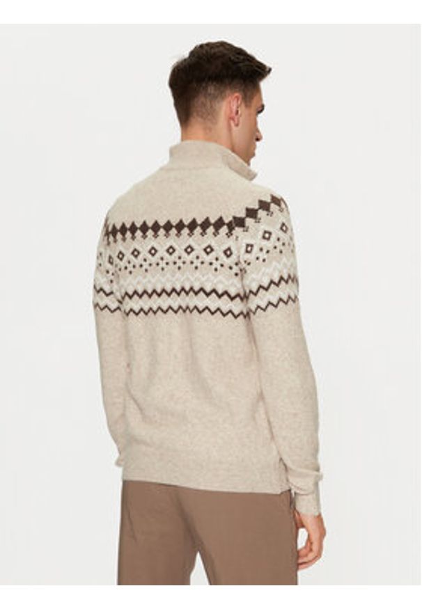 Guess Sweter M4PR59 Z3LQ0 Beżowy Regular Fit. Kolor: beżowy. Materiał: syntetyk