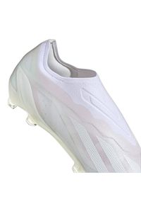 Adidas - Buty piłkarskie adidas X Crazyfast.1 Ll Fg M GY7381 białe. Kolor: biały. Materiał: materiał. Szerokość cholewki: normalna. Sport: piłka nożna