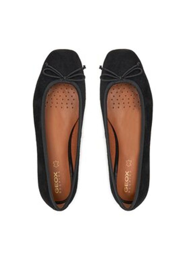 Geox Baleriny D Marsilea D45W6A 02111 C9999 Czarny. Kolor: czarny. Materiał: skóra, zamsz