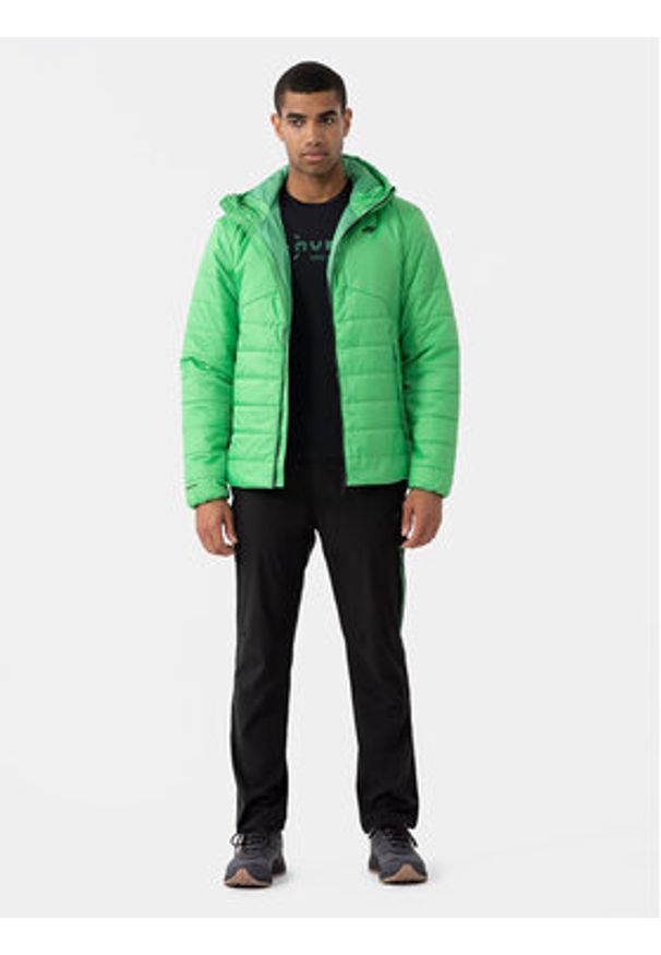4f - 4F Kurtka zimowa 4FAW23TDJAM245 Zielony Regular Fit. Kolor: zielony. Materiał: syntetyk. Sezon: zima