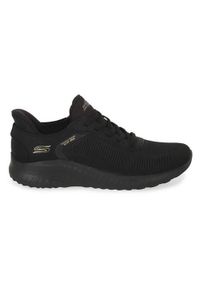 skechers - Buty do chodzenia damskie Skechers Bbk Bob Sqaud. Zapięcie: sznurówki. Kolor: czarny. Materiał: materiał, syntetyk, tkanina. Szerokość cholewki: normalna. Sport: turystyka piesza