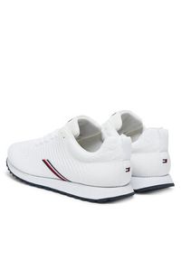 TOMMY HILFIGER - Tommy Hilfiger Sneakersy New Runner Eva Corpo Knit FM0FM05648 Biały. Kolor: biały. Materiał: materiał #5