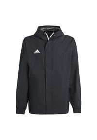 Adidas - Entrada 22 All-Weather Jacket. Kolor: czarny. Materiał: poliester, materiał. Sport: piłka nożna #2