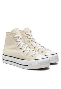 Converse Trampki Chuck Taylor All Star Lift Platform HI A08214C Beżowy. Kolor: beżowy. Materiał: materiał. Obcas: na platformie #5