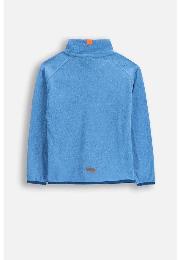 Polar turystyczny chłopięcy bluza ze stójką Lemon Explore ZL5. Typ kołnierza: kołnierzyk stójkowy. Kolor: niebieski. Materiał: poliester. Sport: turystyka piesza