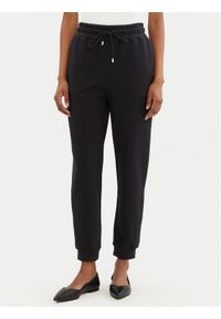 Pinko - PINKO Spodnie dresowe 100371 A2BZ Czarny Regular Fit. Kolor: czarny. Materiał: bawełna #1