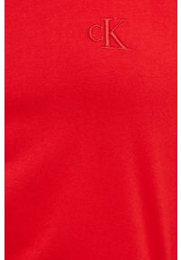 Calvin Klein Underwear piżama damska kolor czerwony bawełniana. Kolor: czerwony. Materiał: bawełna. Długość: krótkie #7