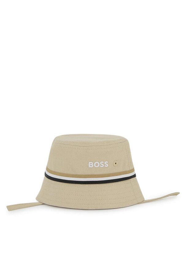 BOSS Kapelusz J53100 Beżowy. Kolor: beżowy. Materiał: bawełna