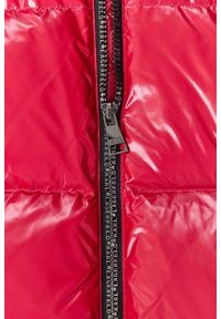 Karl Lagerfeld - KARL LAGERFELD Czerwona damska kurtka Hooded Down Jacket, Rozmiar M. Kolor: czerwony. Materiał: puch, poliamid. Długość rękawa: długi rękaw. Długość: długie #4