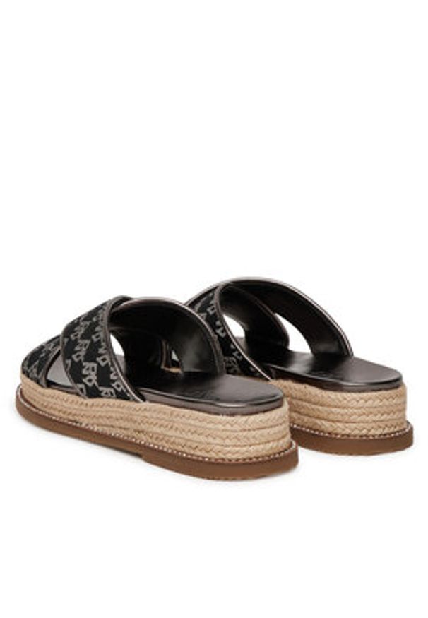 DKNY Espadryle K1564874 Czarny. Kolor: czarny. Materiał: materiał
