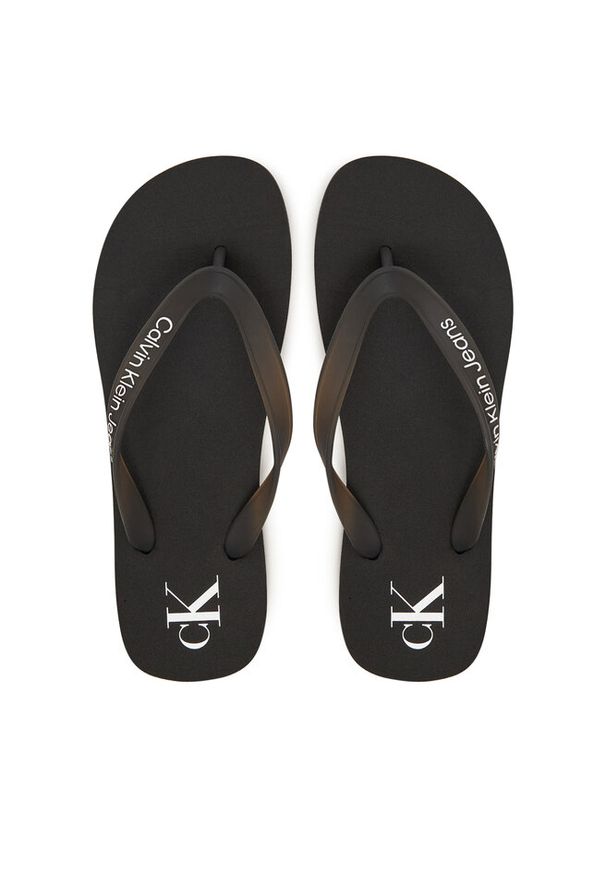 Japonki Calvin Klein Jeans. Kolor: czarny