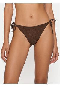 Guess Dół od bikini E6GO21 MC040 Brązowy. Kolor: brązowy. Materiał: syntetyk #1