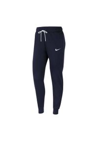 Nike - Spodnie Do Biegania Park 20 Fleece Dla Kobiet. Kolor: niebieski. Sport: turystyka piesza