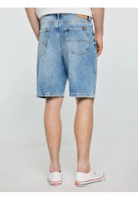 Big-Star - Szorty męskie jeansowe niebieskie Deneez 190. Okazja: na co dzień. Stan: podwyższony. Kolor: niebieski. Materiał: jeans. Styl: elegancki, klasyczny, vintage, casual #4