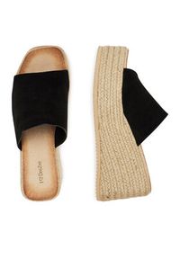 DeeZee Espadryle LE601-113 Czarny. Kolor: czarny. Materiał: materiał #6