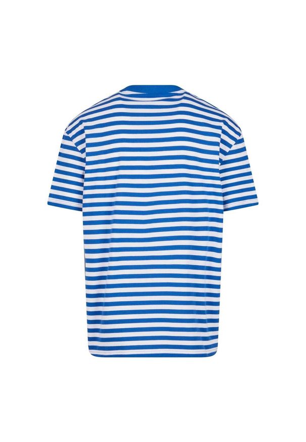 Urban Classics - T-shirt Męski Paski Standardowy. Kolor: niebieski, wielokolorowy, biały. Wzór: paski. Sport: turystyka piesza