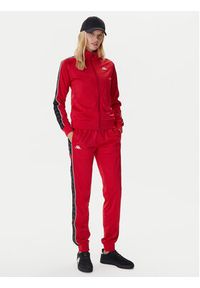 Kappa Spodnie dresowe 303R5K0 Czarny Slim Fit. Kolor: czarny. Materiał: syntetyk #4