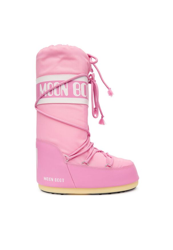 Śniegowce Moon Boot. Kolor: różowy