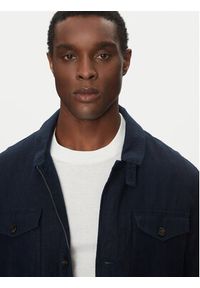 Michael Kors Kurtka przejściowa CS4205YBEY Granatowy Regular Fit. Kolor: niebieski. Materiał: len #3