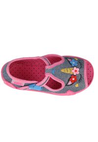 Befado obuwie dziecięce 213P134 różowe. Nosek buta: otwarty. Kolor: różowy. Materiał: bawełna, tkanina #3
