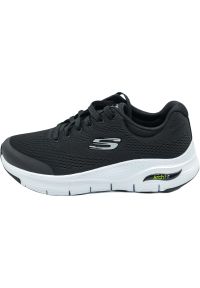 skechers - Buty do chodzenia męskie Skechers Arch Fit. Zapięcie: sznurówki. Kolor: wielokolorowy, czarny, biały. Materiał: materiał, tkanina, syntetyk. Szerokość cholewki: normalna. Sport: turystyka piesza #1