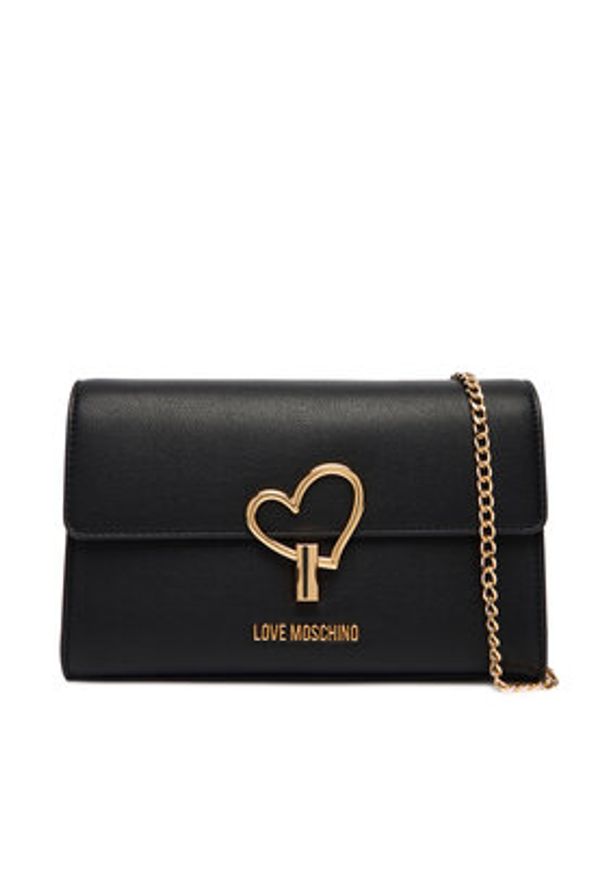 Love Moschino - LOVE MOSCHINO Torebka JC4327PP1OLQ0000 Czarny. Kolor: czarny. Materiał: skórzane