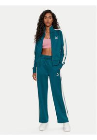 Puma Spodnie dresowe Iconic T7 627996 Zielony Straight Leg. Kolor: zielony. Materiał: bawełna #4