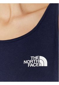 The North Face Top NF0A4SYD Granatowy Regular Fit. Kolor: niebieski. Materiał: bawełna