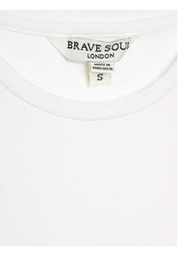 Brave Soul Top LV-627LILY Biały Slim Fit. Kolor: biały. Materiał: bawełna