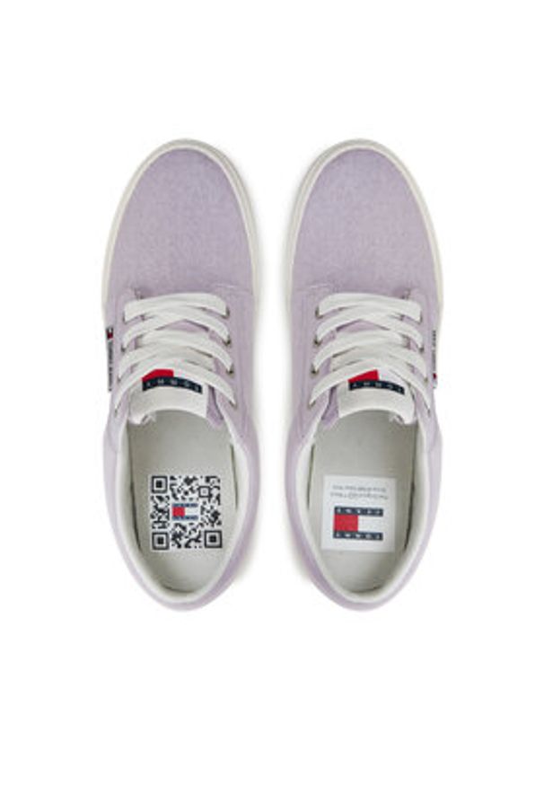 Tommy Jeans Tenisówki Tjw Vulc Skate Derby EN0EN02494 Fioletowy. Kolor: fioletowy. Materiał: materiał