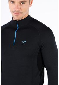 WOOLONA - Koszulka turystyczna męska Woolona Halldor z długim rękawem 100% Merino. Kolor: czarny. Długość rękawa: długi rękaw. Długość: długie. Sport: turystyka piesza