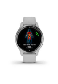 GARMIN - Zegarek sportowy Garmin Venu 2S srebrny. Rodzaj zegarka: smartwatch. Kolor: srebrny. Styl: sportowy