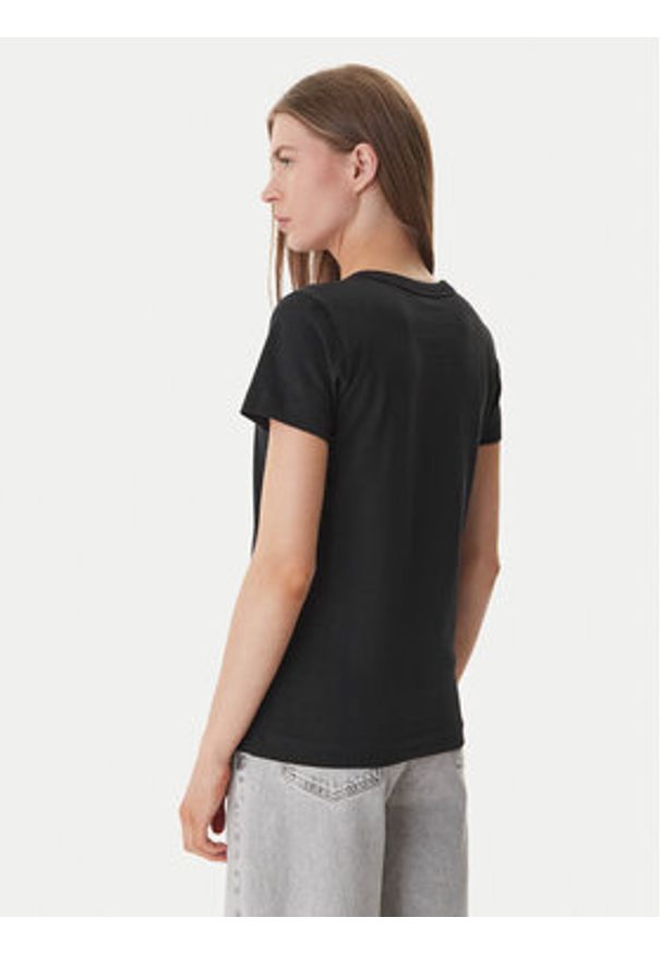 Guess T-Shirt W6GI08 K3023 Czarny Regular Fit. Kolor: czarny. Materiał: bawełna