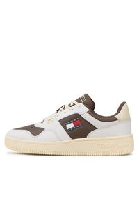 Tommy Jeans Sneakersy Tjm Basket Color EM0EM01215 Brązowy. Kolor: brązowy. Materiał: skóra