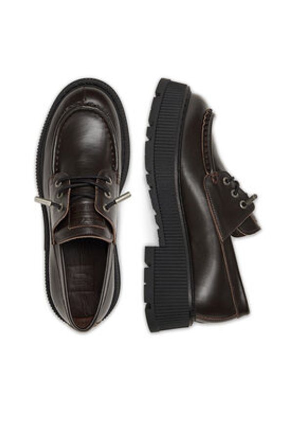 G-Star RAW - G-Star Raw Półbuty EO-ELIF-9010-25 Brązowy. Kolor: brązowy. Materiał: skóra